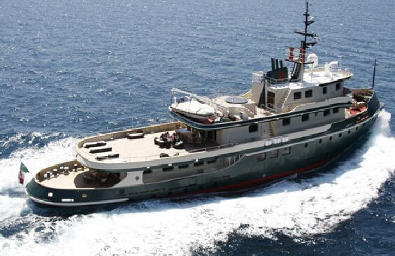 Ariete Primo | 1967 44.2m (145′) Luxury Explorer Steel Motor Yacht from British shipyard Dunston