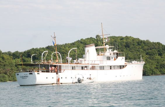 CALISTO | 1944 41.5m (136’1″) Classic Trawler Style Wood Motor Yacht from American shipyard Astoria Marine