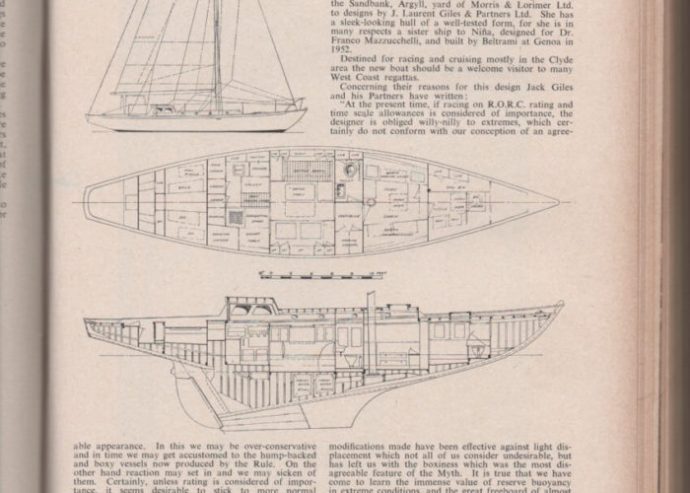 CETEWAYO | 1954 14.55m (47’9″) Classic Racer Cruiser Mahogany & Teak Sail Yacht from Scottish shipyard Morris and Lorimer