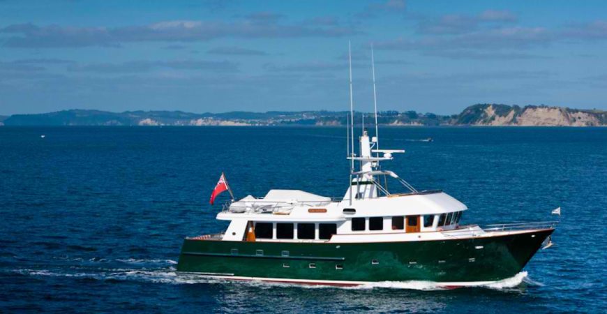 ESCAPADE | 1999 22.87m (75’) Luxury Trawler Style Steel Motor Yacht from NZ shipyard Northport Engineering