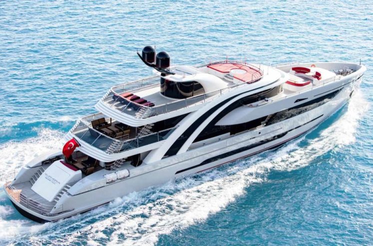 EUPHORIA II | 2017 49.56 m (162’7″) Luxury Quad-Deck Steel Motor Yacht from Turkish shipyard Mayra