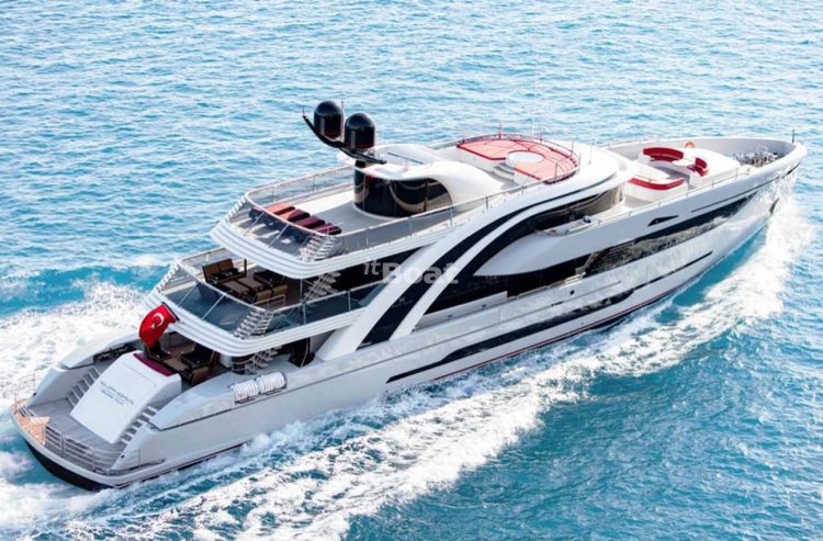 EUPHORIA II | 2017 49.56 m (162’7″) Luxury Quad-Deck Steel Motor Yacht from Turkish shipyard Mayra