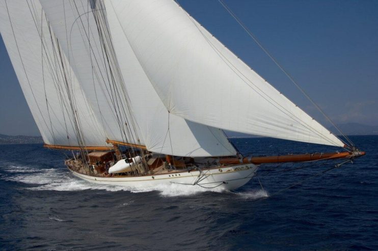 Germania Nova | 2011 59.79m (196’1″) Modern Luxury Classic Steel Sail Yacht from Spanish shipyard Factoria Naval de Marin