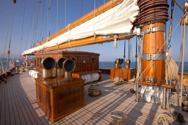 Germania Nova | 2011 59.79m (196’1″) Modern Luxury Classic Steel Sail Yacht from Spanish shipyard Factoria Naval de Marin