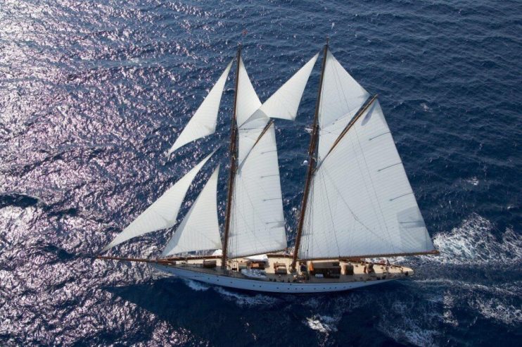 Germania Nova | 2011 59.79m (196’1″) Modern Luxury Classic Steel Sail Yacht from Spanish shipyard Factoria Naval de Marin