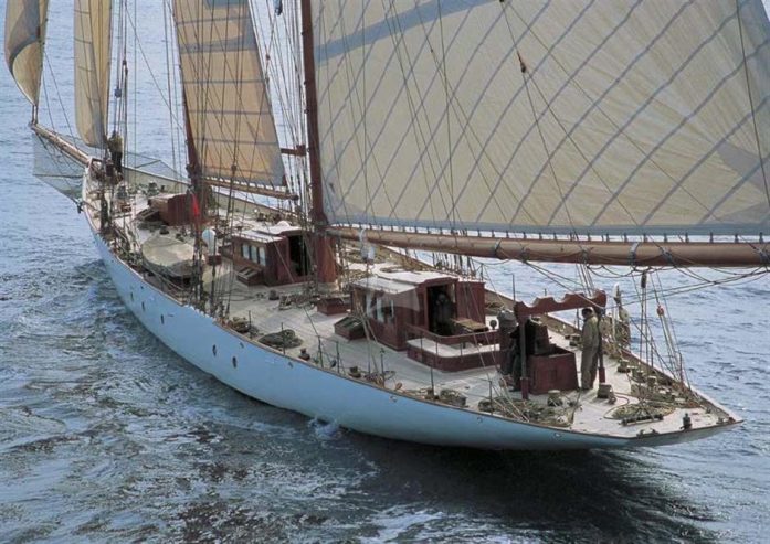 INVADER | 1905 49.3m (161’7″) Classic Cruising Steel Sail Yacht from American shipyard Lawley