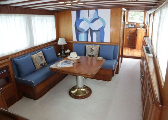 KALLISTA | 1975 17.25m (56’7″) Classic Trawler Conversion To Luxury Motor Yacht from Portuguese shipyard NAVALIA