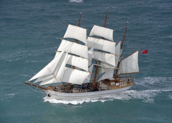 Kaskelot | 1948 47m (154’2″) Original Classic Tallship Sail Yacht from Danish shipyard J. Ring Andersen