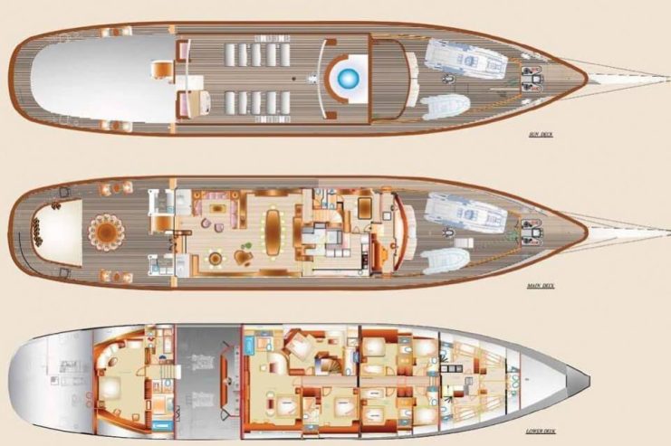 Montigne | 2009 57m (187′) Modern Schooner Steel Sail Yacht from Turkish shipyard Aegean Yacht