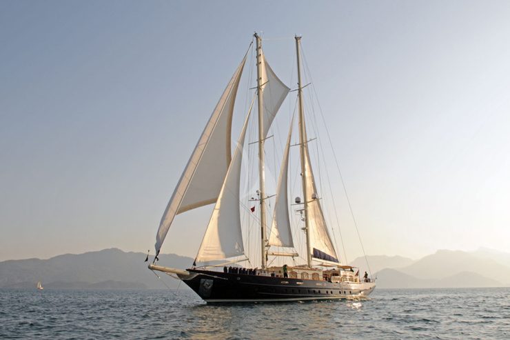 OFELIA | 2000 34.4m (112’8″) Modern Sloop Steel Motor Sail Yacht from Turkish shipyard ADIK