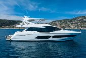 OREGGIA | 2018 23.6m (77’5″) Luxury Performance Flybridge Motor Yacht from British shipyard SUNSEEKER