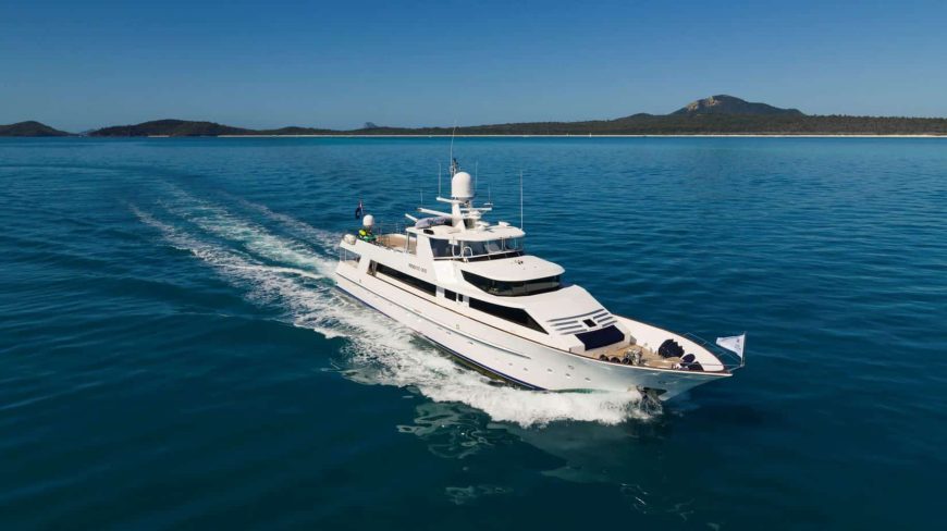 PHOENIX ONE | 1991 34.75m (114′) Luxury Flybridge Aluminium Motor Yacht from Australian shipyard Lloyds