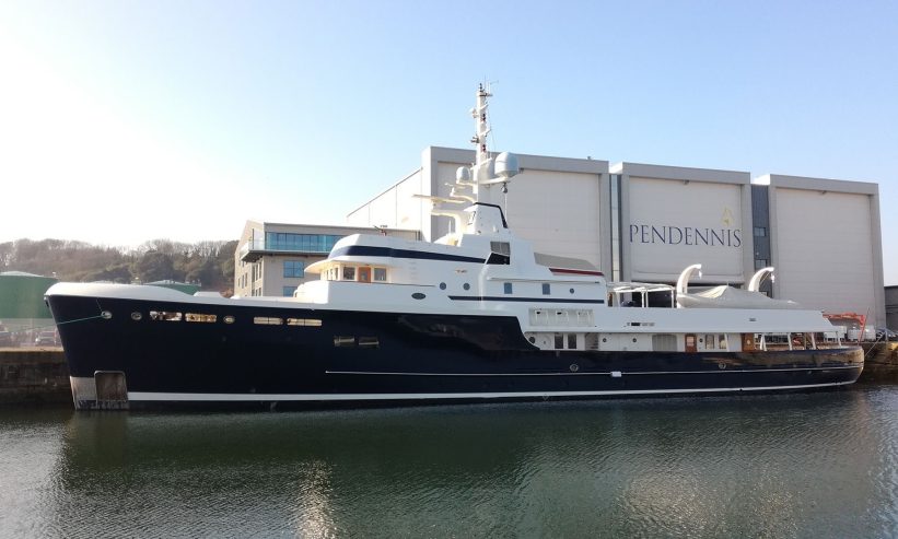 STEEL | 2009 54.9m (180’1″) Luxury Explorer Steel Motor Yacht from British shipyard Pendennis