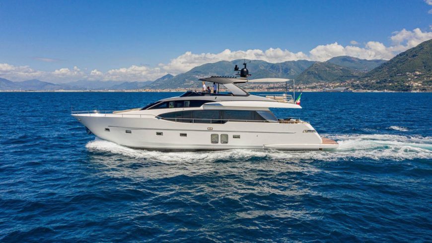 REGINE | 2020 24.64m (80’8″) High Performance Luxury Flybridge Motor Yacht from Italian shipyard Sanlorenzo