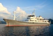 SALILA | 1991 58m (190’2″) Luxury Explorer Steel Motor Yacht from Japanese shipyard Kanasashi