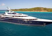 SOLANDGE | 2013 85.10m (279’2″) Luxury Quad-Deck Steel Motor Yacht from German shipyard Lürssen