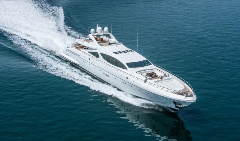 STORM | 2005 31.5m (103’3″) Luxury Fast Mangusta 105 Sport Motor Yacht from Italian shipyard Overmarine