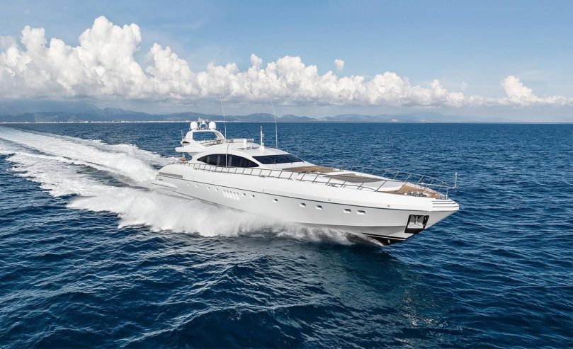 STORM | 2005 31.5m (103’3″) Luxury Fast Mangusta 105 Sport Motor Yacht from Italian shipyard Overmarine