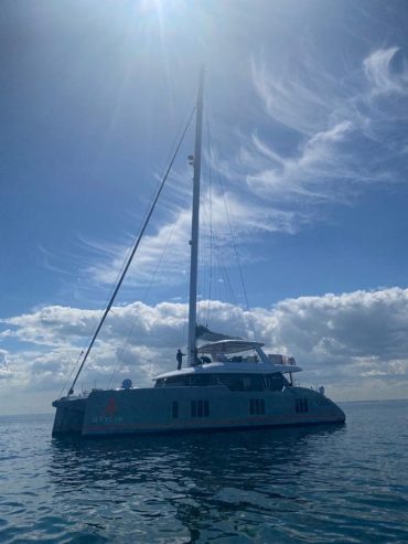 STYLIA | 2022 23m (75ft) Luxury Catamaran Motor Sail Yacht built by Sunreef Yachts