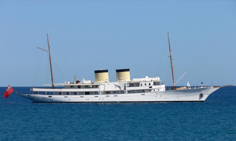 Talitha | 1929 82.6m (270’9″) Classic Clipper Bow Steel Motor Yacht from German shipyard Krupp Germaniawerft