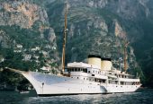 Talitha | 1929 82.6m (270’9″) Classic Clipper Bow Steel Motor Yacht from German shipyard Krupp Germaniawerft