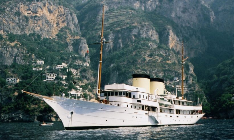 Talitha | 1929 82.6m (270’9″) Classic Clipper Bow Steel Motor Yacht from German shipyard Krupp Germaniawerft