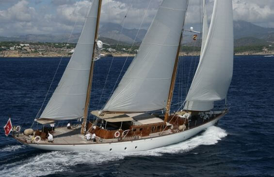 Tiziana | 1963 35.61m (116’8″) Classic Steel Sail Yacht from German shipyard Abeking & Rasmussens