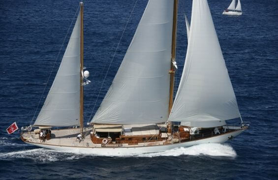 Tiziana | 1963 35.61m (116’8″) Classic Steel Sail Yacht from German shipyard Abeking & Rasmussens