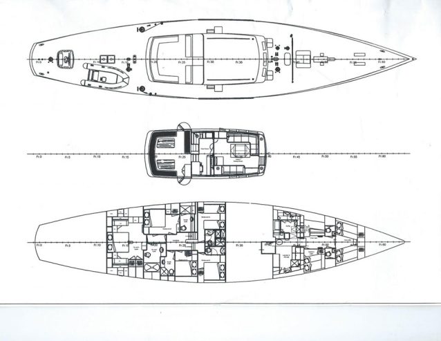 Tiziana | 1963 35.61m (116’8″) Classic Steel Sail Yacht from German shipyard Abeking & Rasmussens