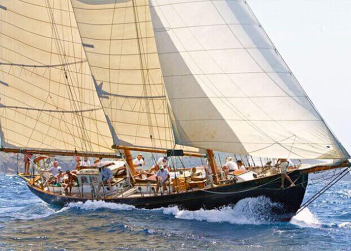 WHEN AND IF | 1939 19.38m (63’7″) Classic Sloop Mahogany Sail Yacht from American boatbuilder F.F. Pendleton