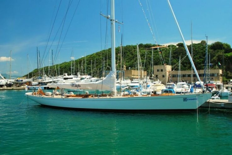 Whitefin | 1985 27.43m (90′) Classic Cruising Racer Sail Yacht from American shipyard Renaissance Yachts