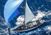 Yanira | 1954 17.9m (58’9″) Classic Cruising Racer Mahogany Sail Yacht custom made in Norway