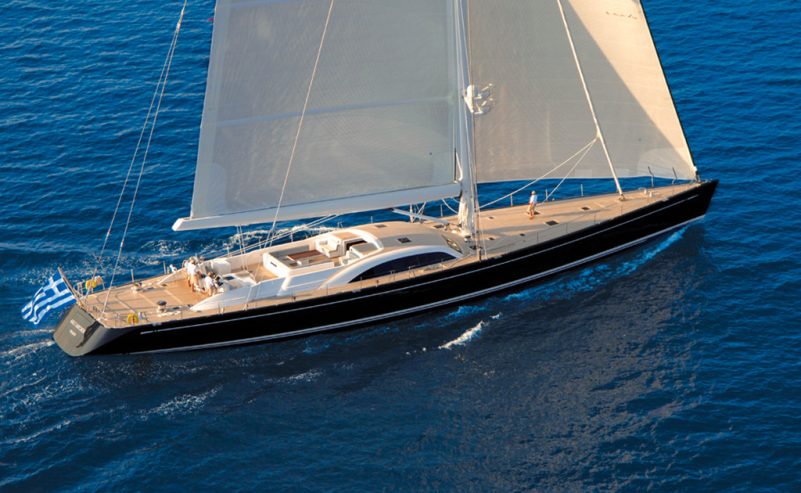 ARISTARCHOS | 2006 40m (131’3″) Luxury Global Cruising Sloop Motor Sail Yacht from famous Finnish shipyard Nautor Swan