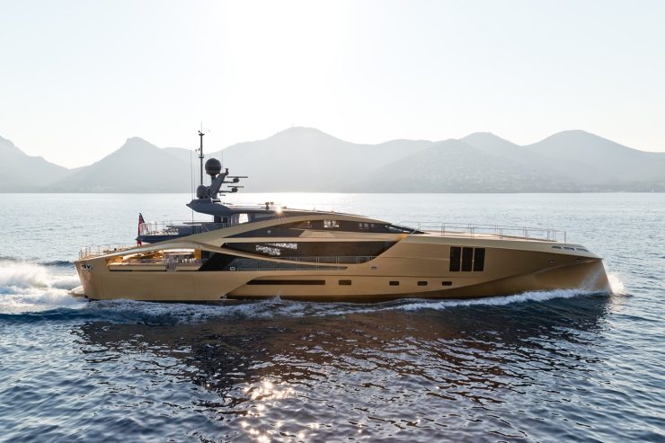 KHALILAH | 2014 49.5m (162’5″) Luxury Sport Carbon Fiber Motor Yacht from American shipyard Palmer Johnson.