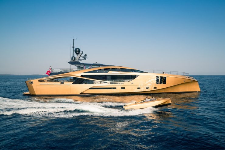 KHALILAH | 2014 49.5m (162’5″) Luxury Sport Carbon Fiber Motor Yacht from American shipyard Palmer Johnson.