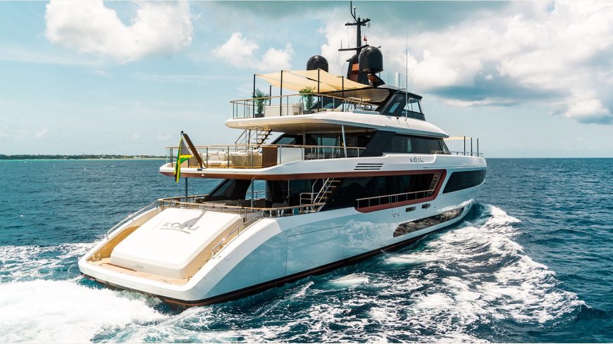 KOJU | 2021 36.91m (121’1″) Luxury Tri-Deck Motor Yacht from renowned Italian shipyard Benetti