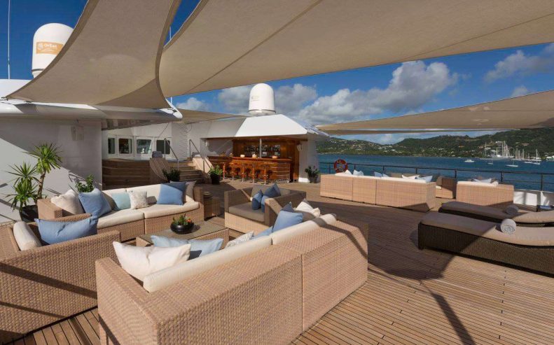 LAUREN L | 2002 90m (295’2″) Luxury Quad-Deck Steel Motor Yacht from German shipyard Cassens-Werft