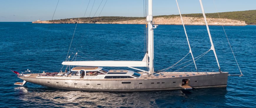 PINK GIN VI | 2017 53.9m (177′) Luxury Cruising Carbon Sloop Sailing Yacht from Finnish shipyard Baltic Yachts