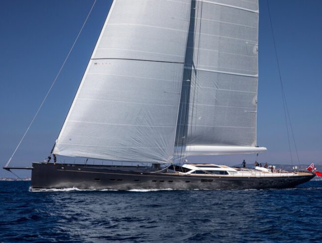 PINK GIN VI | 2017 53.9m (177′) Luxury Cruising Carbon Sloop Sailing Yacht from Finnish shipyard Baltic Yachts