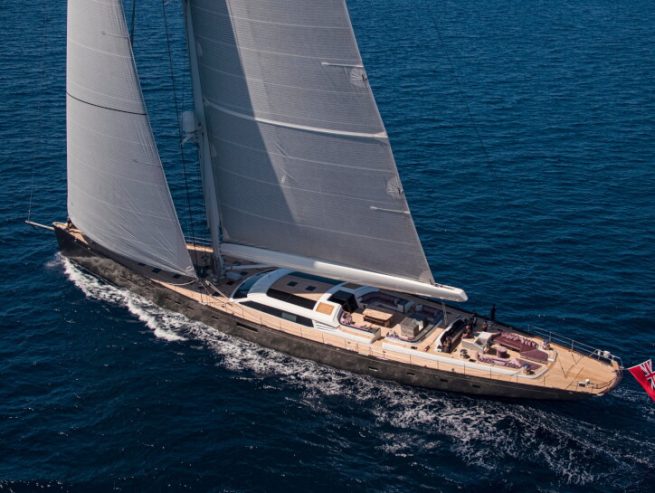 PINK GIN VI | 2017 53.9m (177′) Luxury Cruising Carbon Sloop Sailing Yacht from Finnish shipyard Baltic Yachts