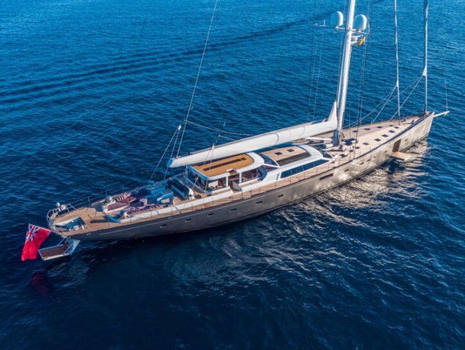 PINK GIN VI | 2017 53.9m (177′) Luxury Cruising Carbon Sloop Sailing Yacht from Finnish shipyard Baltic Yachts