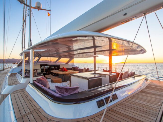 PINK GIN VI | 2017 53.9m (177′) Luxury Cruising Carbon Sloop Sailing Yacht from Finnish shipyard Baltic Yachts