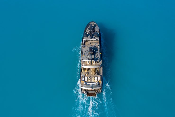 PLAN B | 1973 49.97m (164′) Luxury Quad-Deck Explorer Steel Motor Yacht from Australian shipyard HMA Naval