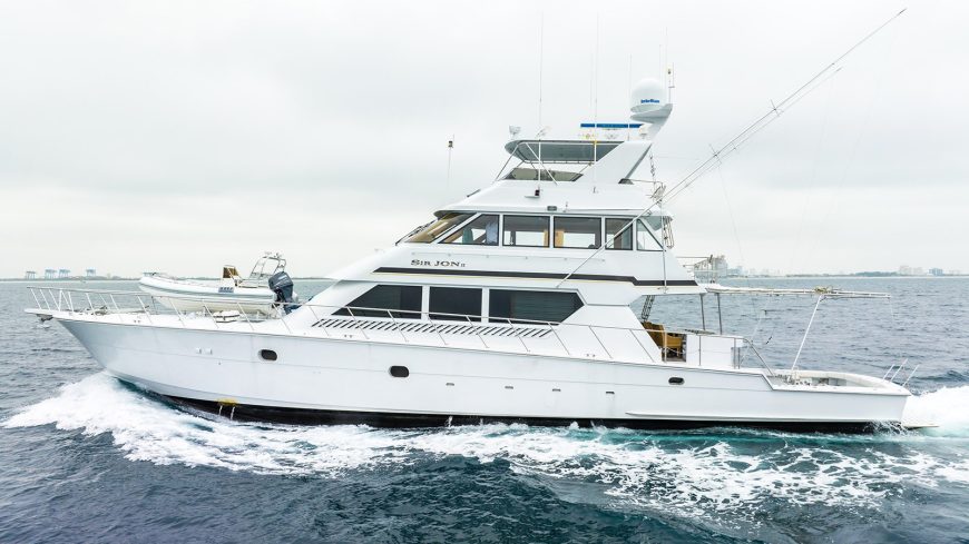 SIR JON II | 1999 27.43m (89’9″) Performance Sportfish Motor Yacht from renowned American shipyard Hatteras Yachts