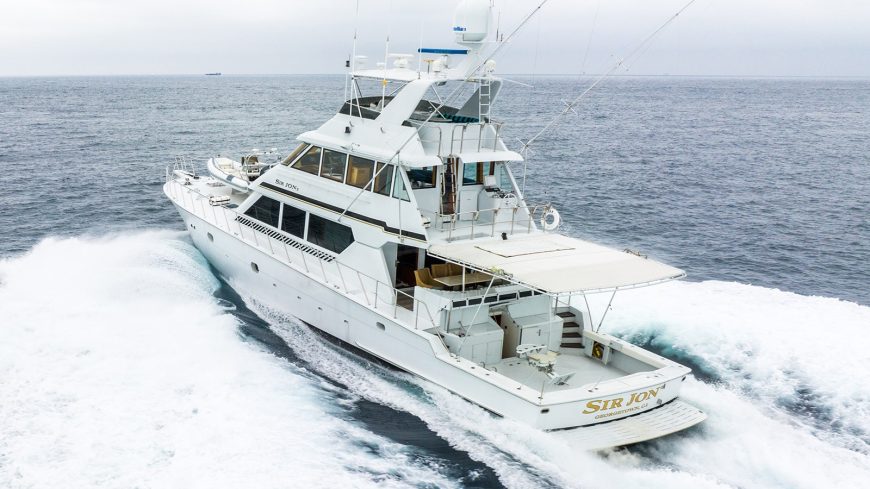 SIR JON II | 1999 27.43m (89’9″) Performance Sportfish Motor Yacht from renowned American shipyard Hatteras Yachts