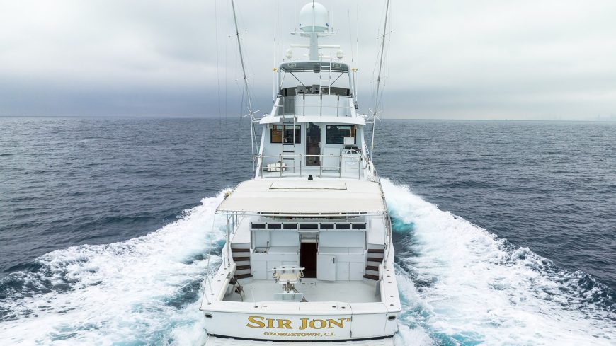 SIR JON II | 1999 27.43m (89’9″) Performance Sportfish Motor Yacht from renowned American shipyard Hatteras Yachts