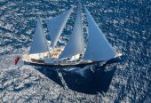 ANTARA | 1991 46.33m (152ft) Luxury Raised Pilothouse Steel Sail Yacht built by Italian shipyard Perini Navi