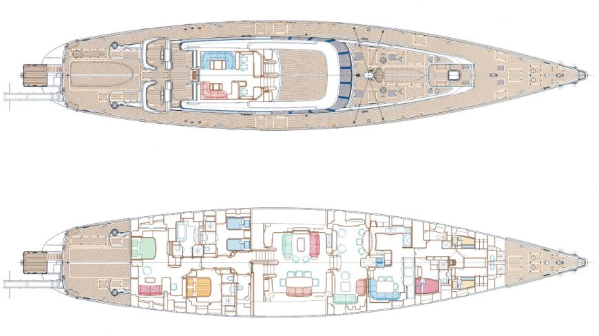 HYPERION | 2007 155′ Aluminium Sloop Sail Yacht from Dutch Shipyard Royal Huisman