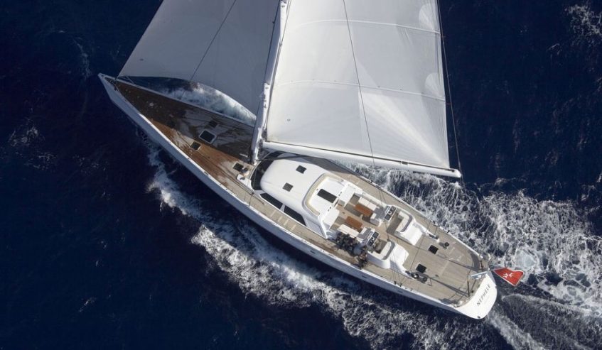 NEPHELE | 2003 34.15m (112′) Luxury Cruising Performance Aluminium Sail Yacht from NZ shipyard McMullen and Wing