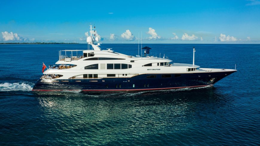 NEXT CHAPTER | 2003 55m (180’6″) Luxury Tri-Deck Steel Motor Yacht from renowned Italian shipyard Benetti